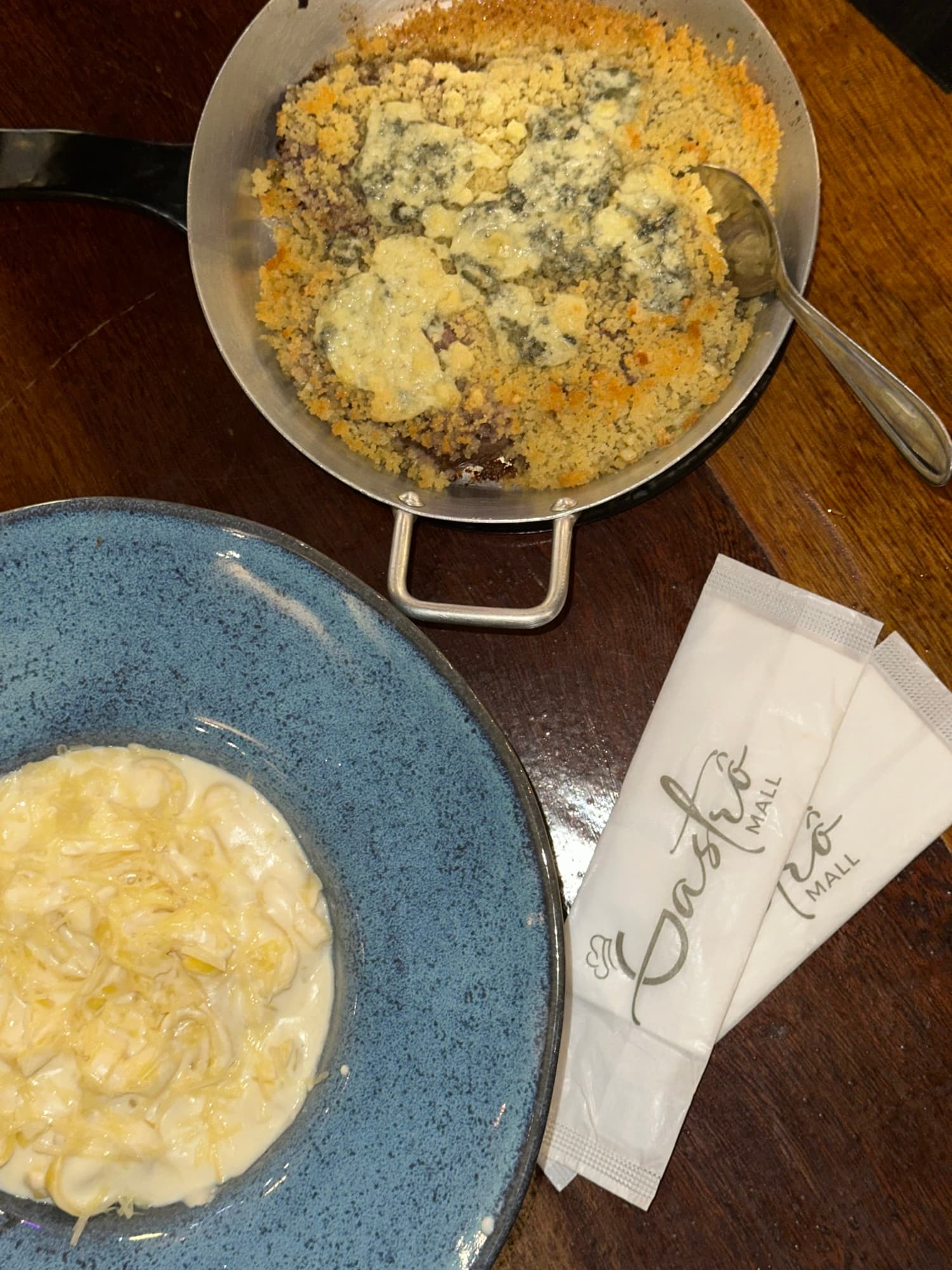 Risoto e gratinado da Colina Itália no Gastrô Mall
